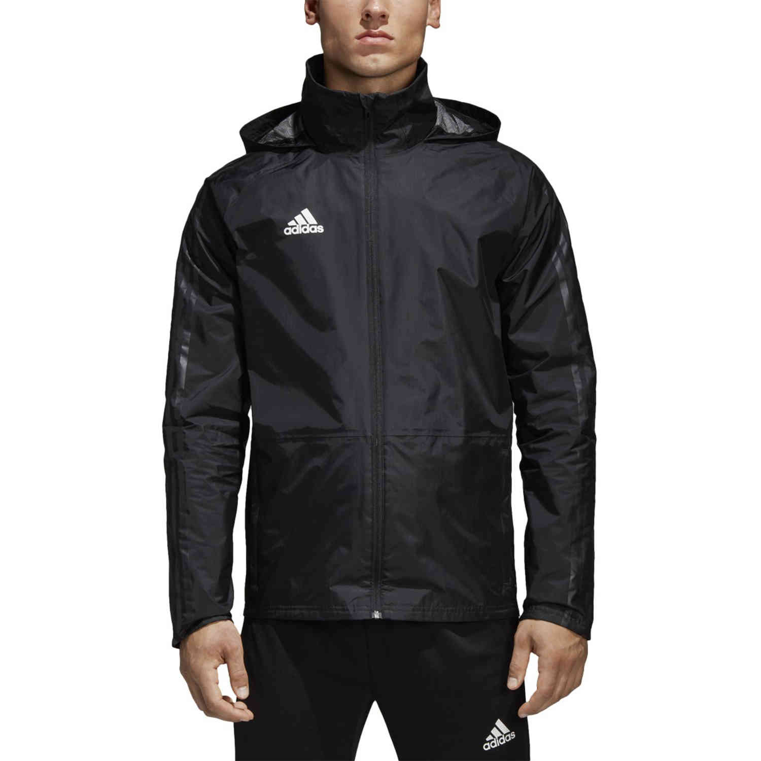 adidas Condivo 18 Storm Jacket - Black/White - SoccerPro