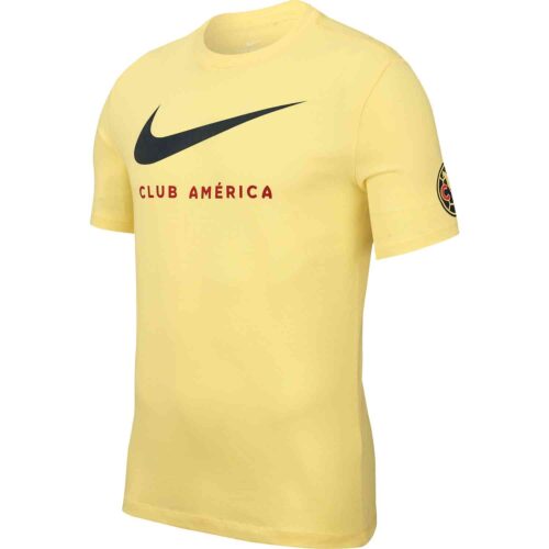 Nike Club America Swoosh Tee – Lemon Chiffon