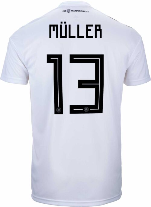 adidas Youth Thomas Muller Germany Home Jersey 2018-19