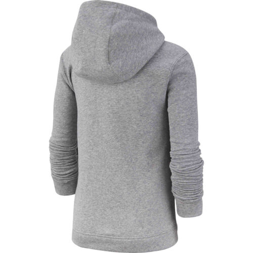 Kids Nike Sportswear Pullover Fleece Hoodie – Dark Grey Heather