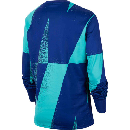 Kids Nike Barcelona L/S Pre-match Top – Cabana/Deep Royal Blue/Cabana