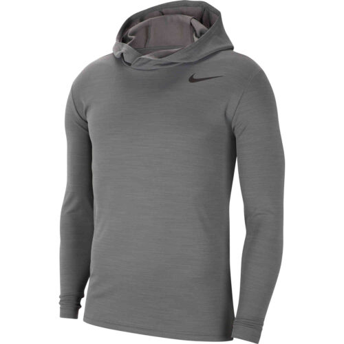 Nike Superset L/S Hooded Training Top – Smoke Grey/Black
