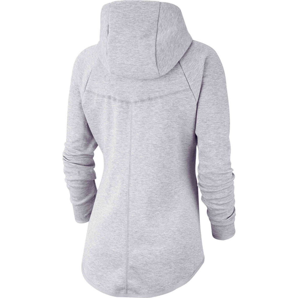 Womens Nike Windrunner Tech Fleece Jacket - Dark Grey Heather - SoccerPro