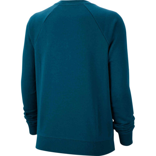 Womens Nike Essential Fleece Crew – Midnight Turquoise