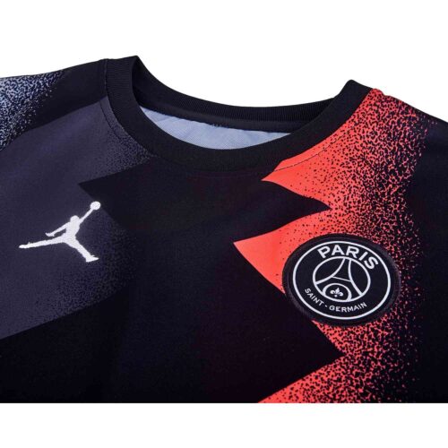 Kids Jordan PSG Pre-Match Top – Black