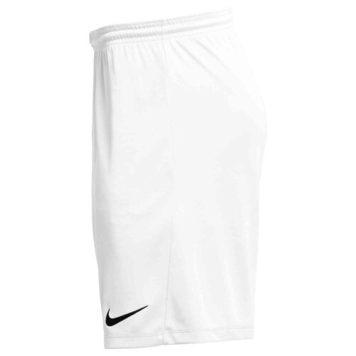 Kids Nike Park III Shorts – White