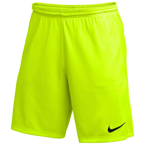 Kids Nike Park III Shorts – Volt