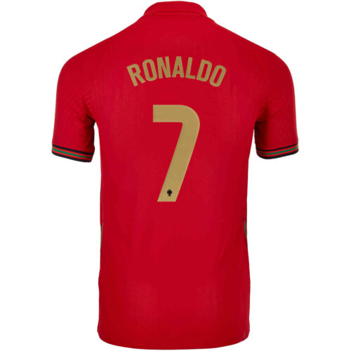 2020 Nike Cristiano Ronaldo Portugal Home Match Jersey