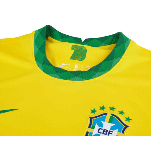2020 Nike Neymar Jr Brazil Home Jersey