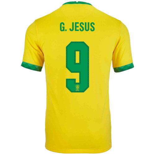 2020 Nike Gabriel Jesus Brazil Home Jersey