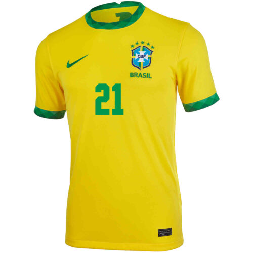 2020 Nike Rodrygo Brazil Home Jersey