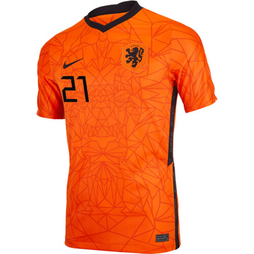 2020 Nike Frenkie de Jong Netherlands Home Jersey