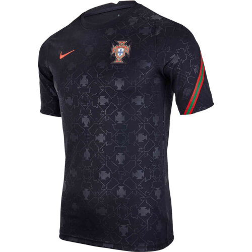 Nike Portugal Pre-Match Top – Black & Challenge Red