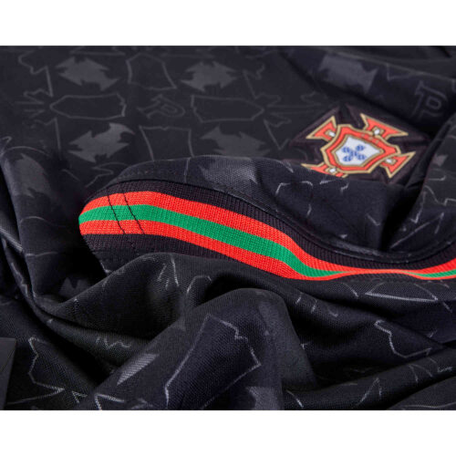 Kids Nike Portugal Pre-Match Top – Black & Challenge Red