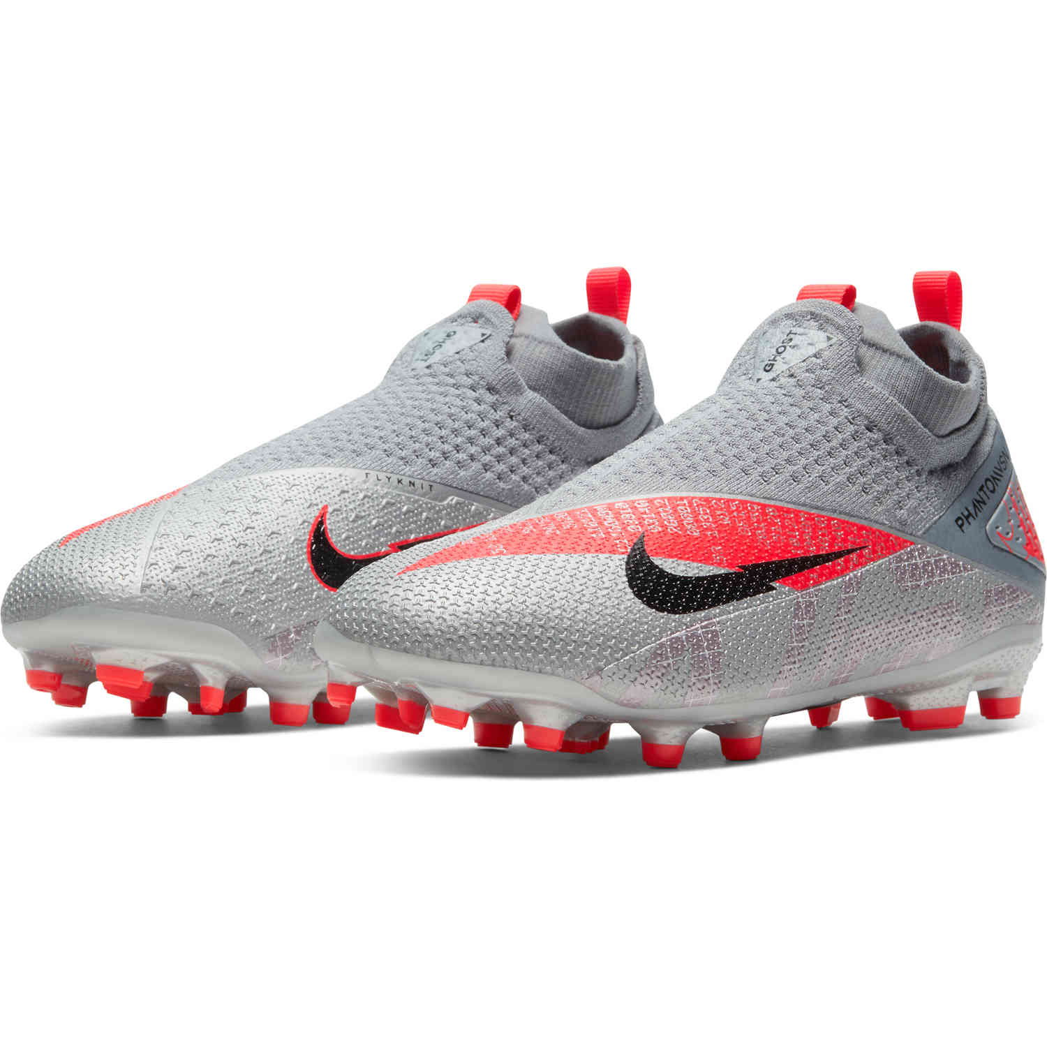 peine Contagioso espiral Kids Nike Phantom Vision 2 Elite FG - Metallic Bomber Gray & Black with  Particle Grey - SoccerPro