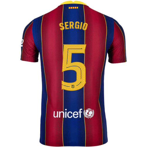 2020/21 Nike Sergio Busquets Barcelona Home Match Jersey