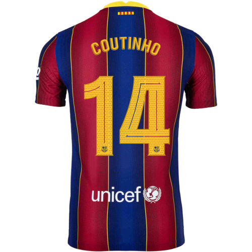 2020/21 Nike Philippe Coutinho Barcelona Home Match Jersey