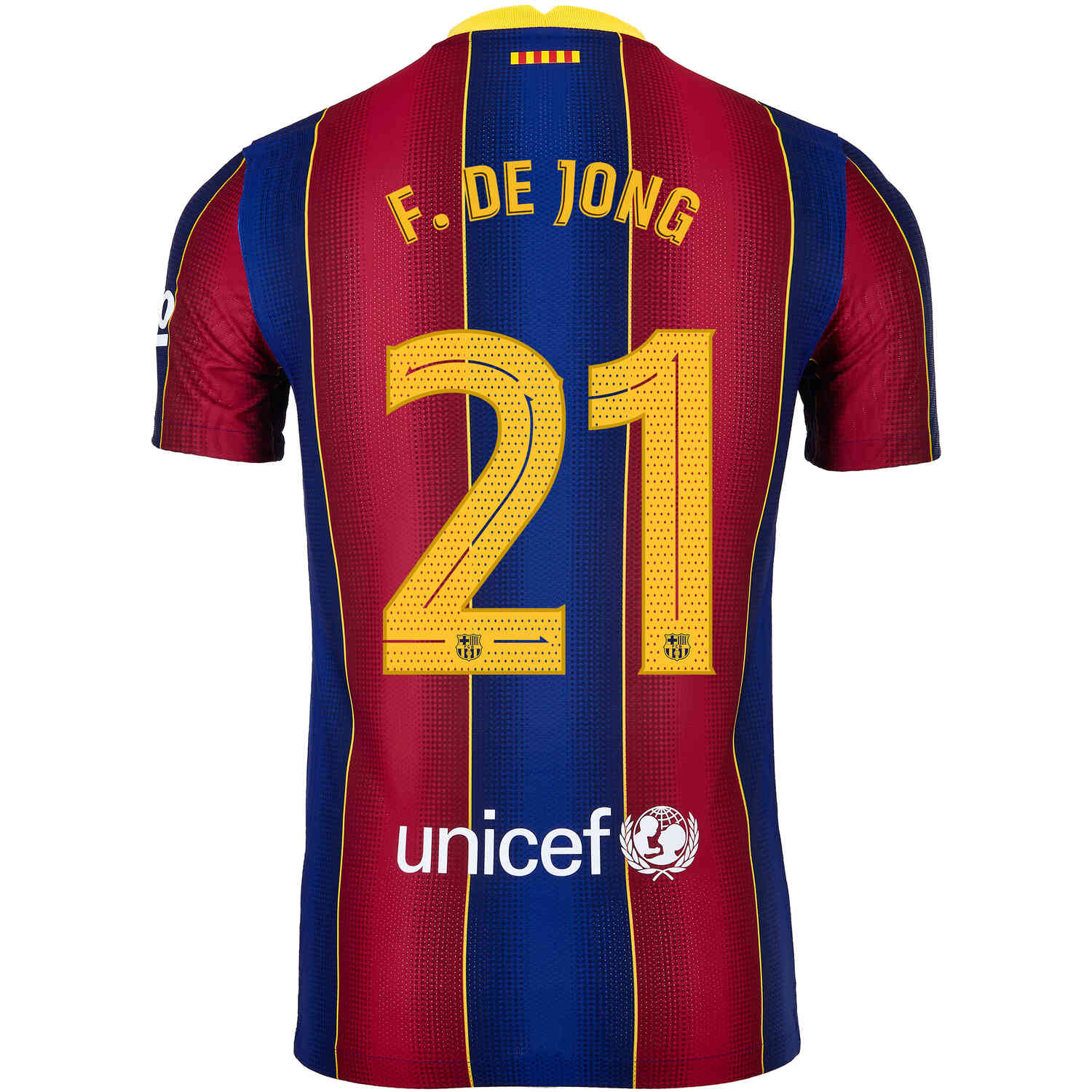 2020 21 Nike Frenkie De Jong Barcelona Home Match Jersey Soccerpro