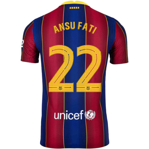 2020/21 Nike Ansu Fati Barcelona Home Match Jersey