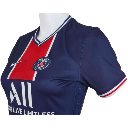 2020/21 Womens Nike Kylian Mbappe PSG Home Jersey