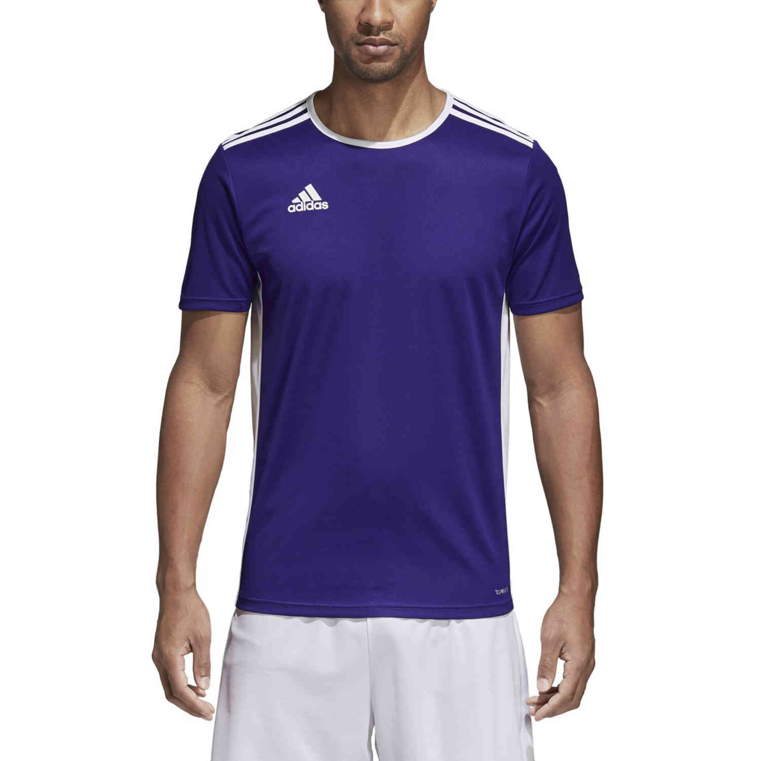 adidas Entrada 18 Jersey - Collegiate Purple - SoccerPro