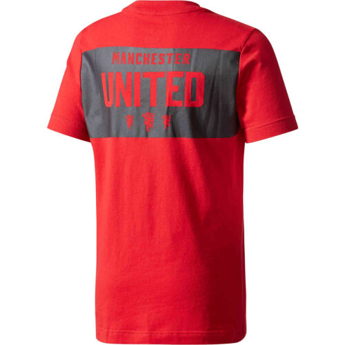 adidas Kids Manchester United Tee – Real Red