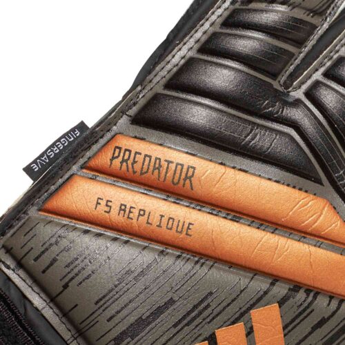 adidas Predator Fingersave Replique Goalkeeper Gloves – Black/Solar Red