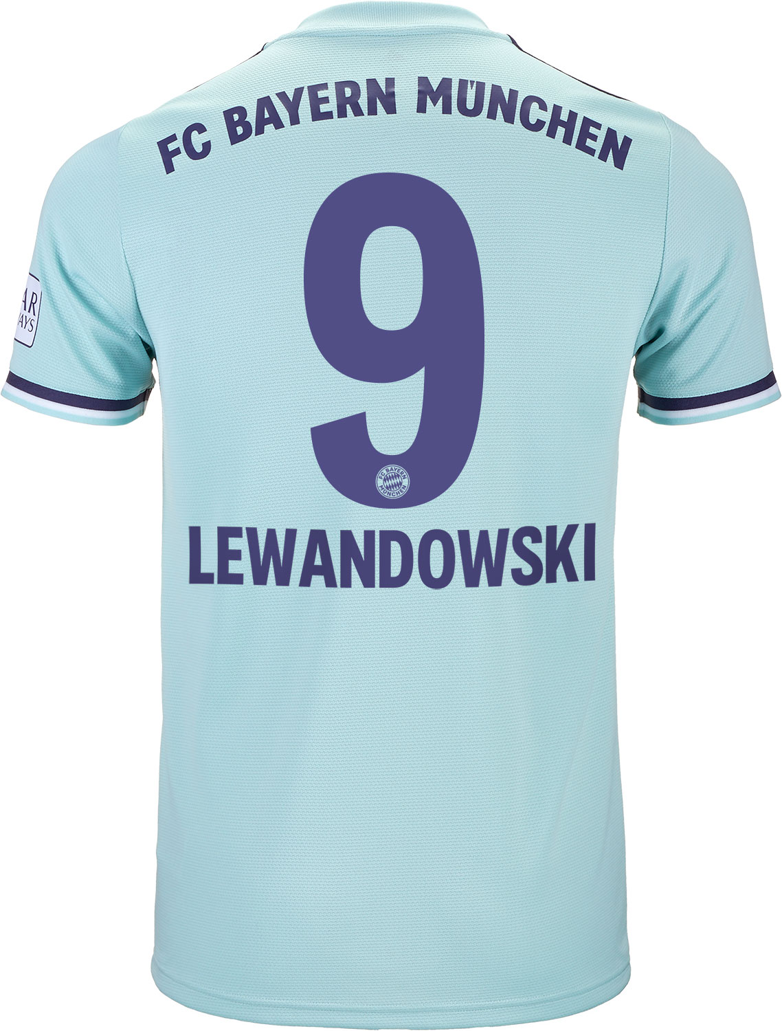 2018/19 adidas Rober Lewandowski Bayern Munich Away Jersey ...