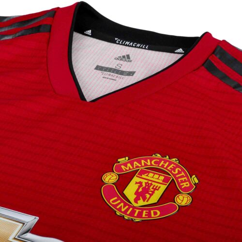 adidas Manchester United Home Authentic Jersey 2018-19