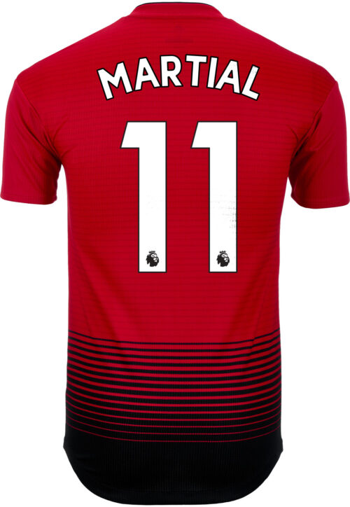 adidas Anthony Martial Manchester United Home Authentic Jersey 2018-19