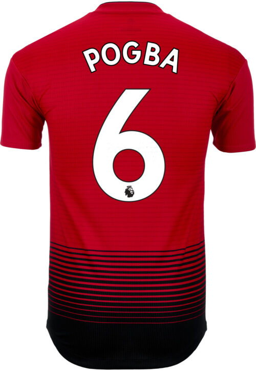 adidas Paul Pogba Manchester United Home Authentic Jersey 2018-19