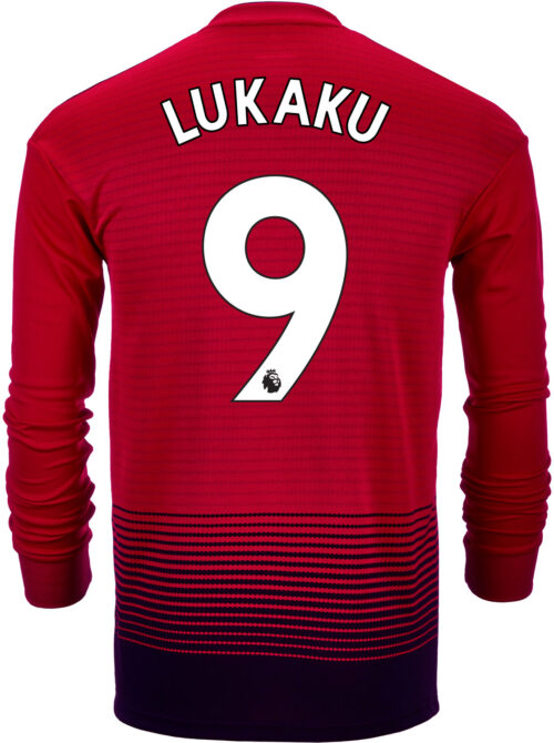 2018/19 adidas Romelu Lukaku Manchester United L/S Home Jersey