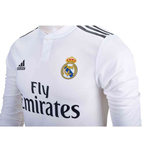 2018/19 adidas Kids Sergio Ramos Real Madrid L/S Home Jersey