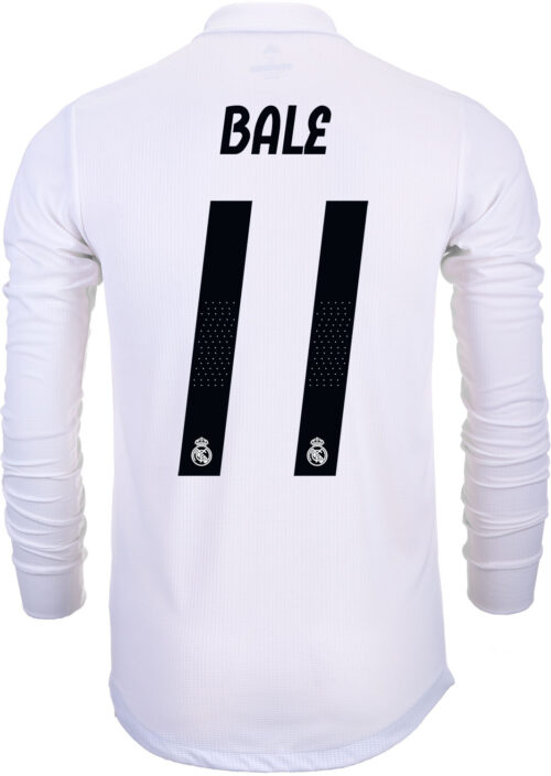 2018/19 adidas Kids Gareth Bale Real Madrid L/S Home Jersey