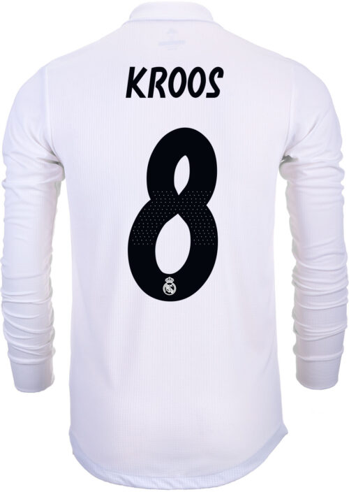 2018/19 adidas Kids Toni Kroos Real Madrid L/S Home Jersey
