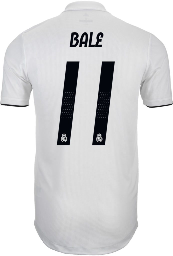 adidas Gareth Bale Real Madrid Home Authentic Jersey 2018-19 - SoccerPro