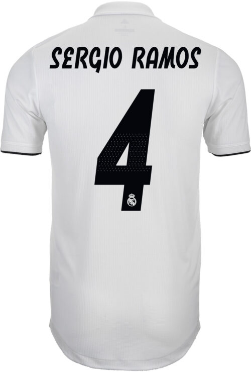 adidas Sergio Ramos Real Madrid Home Authentic Jersey 2018-19
