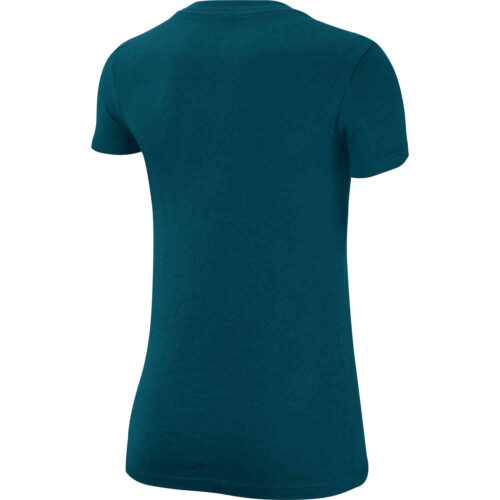 Womens Nike “Just Do It” Slim Fit Tee – Midnight Turquoise