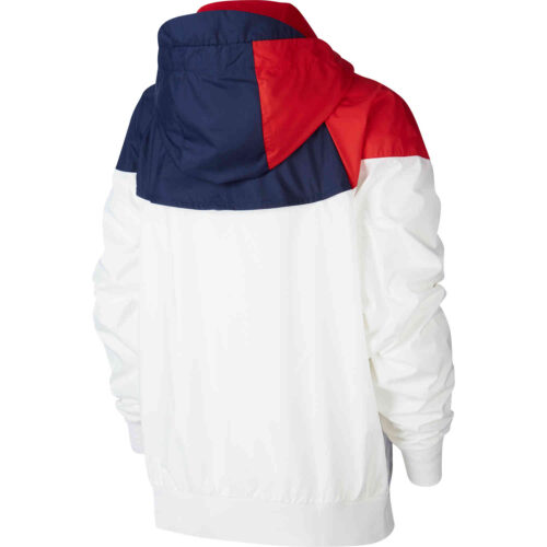 Kids Nike PSG Woven Windrunner Jacket – White/Midnight Navy/University Red/White