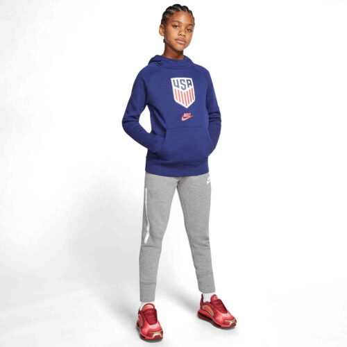 Kids Nike USA Fleece Hoodie – Loyal Blue/Speed Red