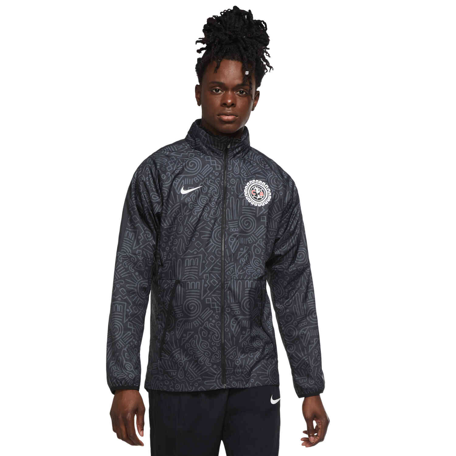 Nike Club America AWF LTE Jacket - Black/White/White - SoccerPro