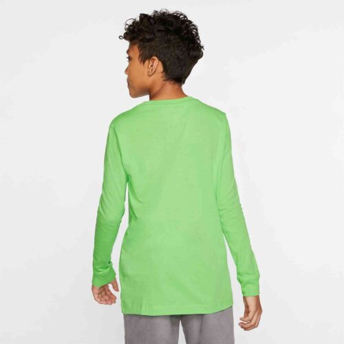 Kids Nike Babyteeth L/S Tee – Green Nebula