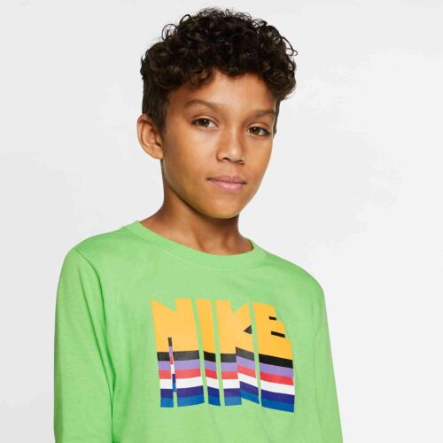 Kids Nike Babyteeth L/S Tee – Green Nebula