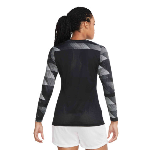 Womens Nike Park IV Team Goalkeeper Jersey – Black & White with White