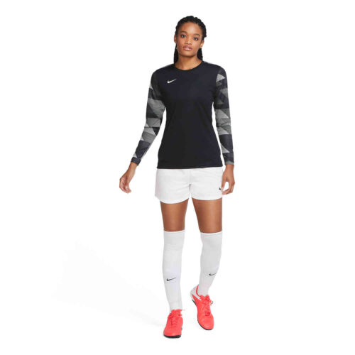 Womens Nike Park IV Team Goalkeeper Jersey – Black & White with White