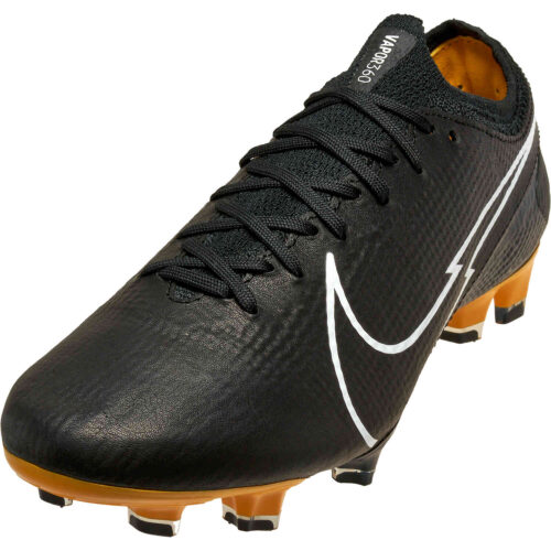 Nike Tech Craft Mercurial Vapor 13 Elite FG – Black & White with Pro Gold with Metallic Gold