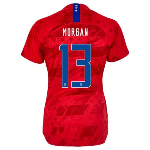 Womens Nike Alex Morgan USWNT Away Jersey – Speed Red/Speed Red/Bright Blue