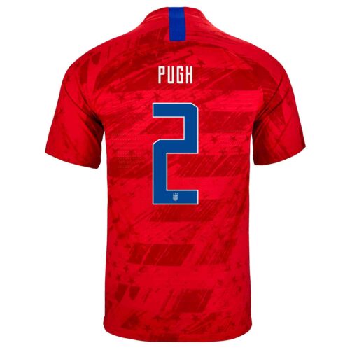 Kids Nike Mallory Pugh USA Away Jersey – Speed Red/Speed Red/Bright Blue