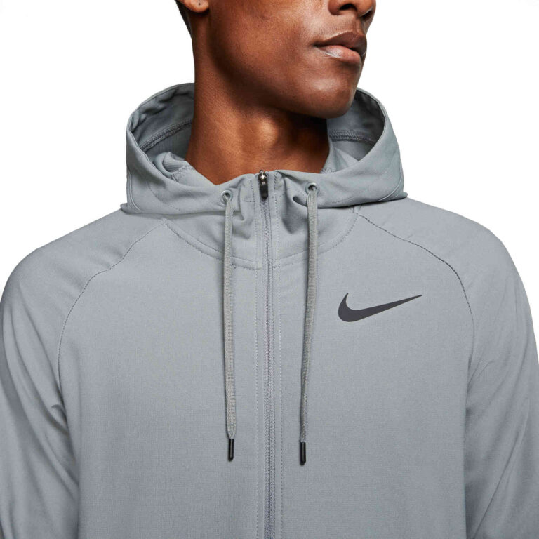 Nike Pro Flex Vent Max Hooded Jacket - Smoke Grey/Black - SoccerPro