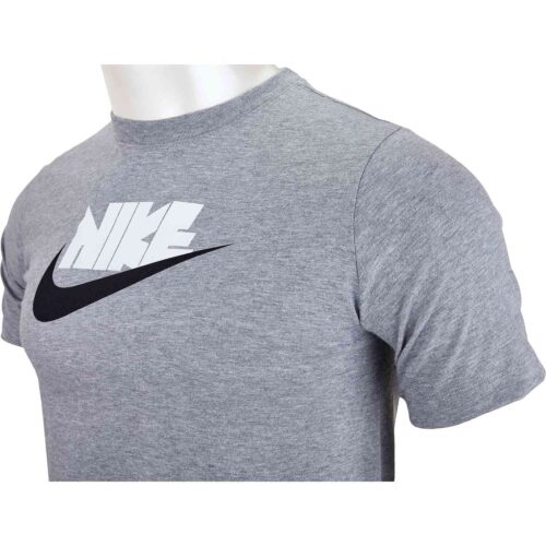 Kids Nike Reflective Futura Tee – Dark Grey Heather